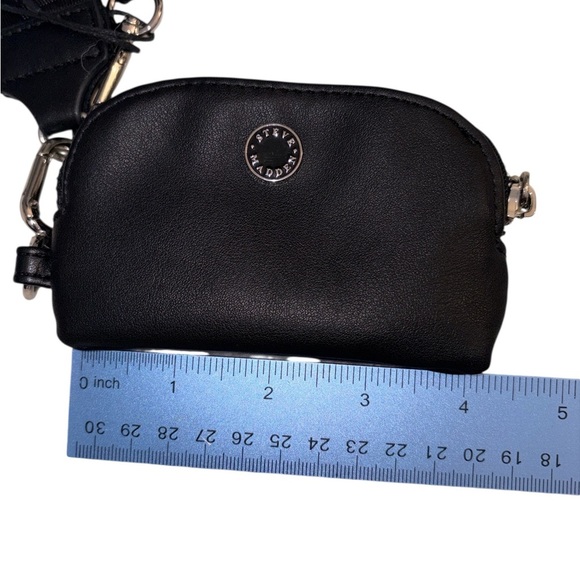 NWT Steve Madden Black Flat Wallet, Key Chain and Pouch Set - Picture 7 of 9